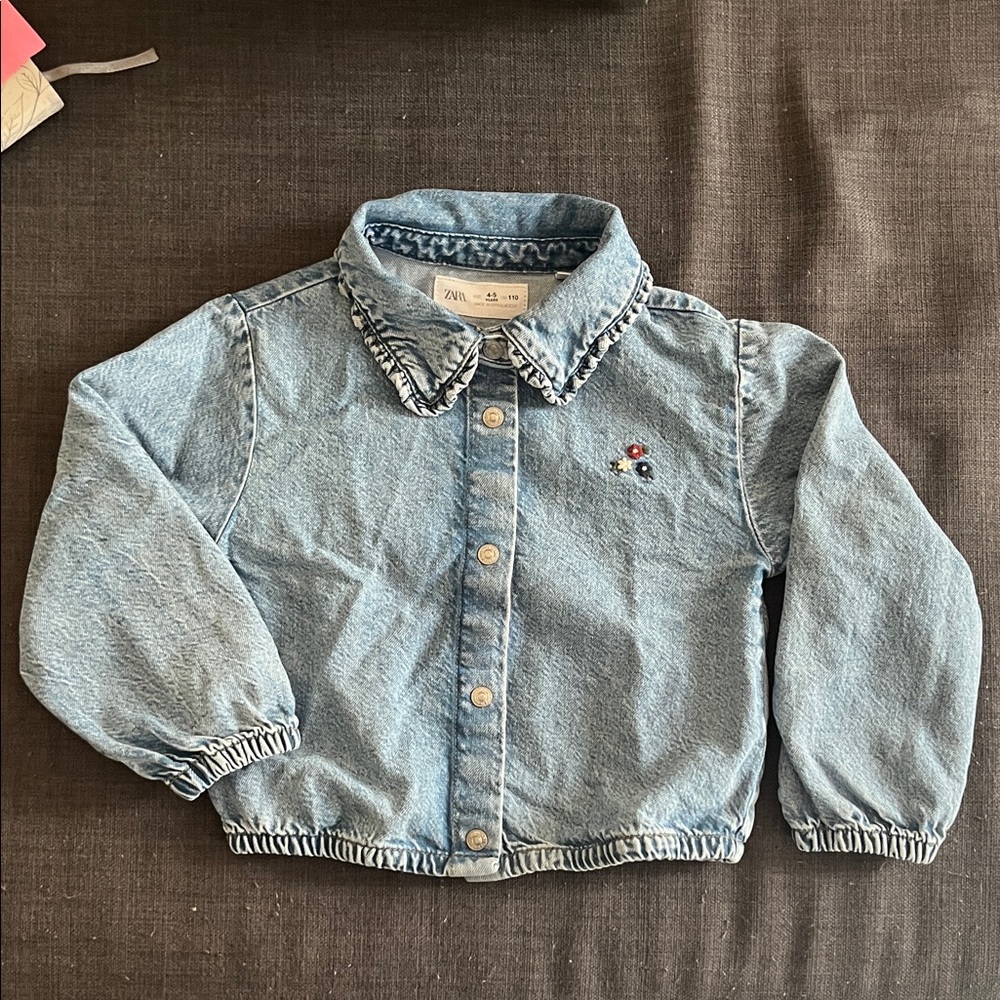 Zara Light Blue Kids Jean Jacket